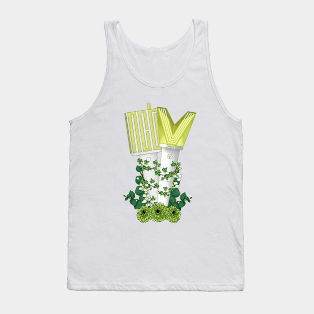 NCT 127/ NCT and WayV Floral Lightstick kpop Tank Top by RetroAttic